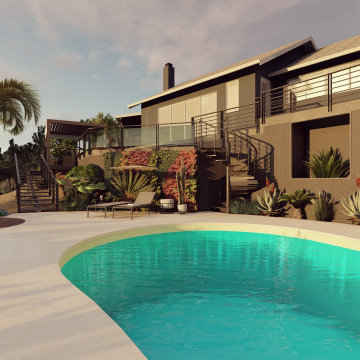Luxury Monte Sunset Hillside Villa With Multi Levels
