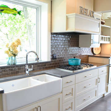 Lake Home Remodel - Crystal Cabinets by Western Products