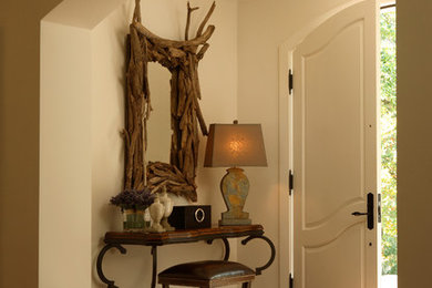 Example of a mountain style entryway design in Atlanta