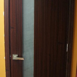 Siena Mahogany Finish Modern Interior Door - Modern and Contemporary Interior Do - Interior Doors