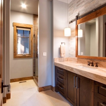 BARN DOOR VANITY MIRROR