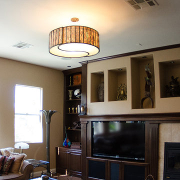 Varaluz Affinity 5-Light Pendant in Living Room