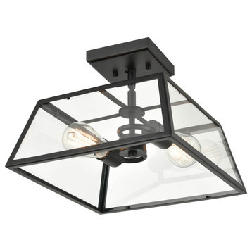 Grant Collection 2 Light 13" Powder Coat Black Outdoor