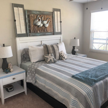 Redesigned guest bedroom