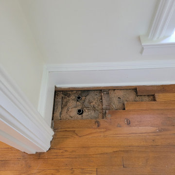floor and stairway rehab in historical home