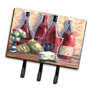 Good Friends Good Wine Good Times Leash Key Holder Large Contemporary Wall Hooks By The Store