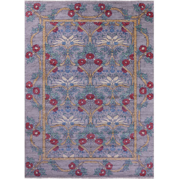 Hand Knotted William Morris Wool Rug 10' 2" X 14' 1" - Q15601