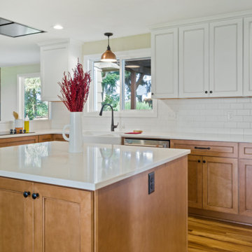 Spacious Two-Toned Kitchen