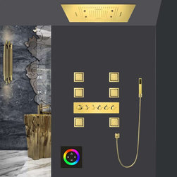 LED Shower System, Jetted Body Sprays and Hand Shower, Touch Panel Light - Showerheads And Body Sprays