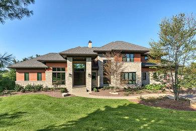 Contemporary exterior home idea in Detroit