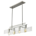 Z-Lite - Z-Lite 3002-32BN Gantt - Four Light Island/Billiard - Clean and linear parallel beams aligned atop giveGantt Four Light Isl Brushed Nickel Seedy *UL Approved: YES Energy Star Qualified: n/a ADA Certified: n/a  *Number of Lights: Lamp: 4-*Wattage:60w Medium Base bulb(s) *Bulb Included:No *Bulb Type:Medium Base *Finish Type:Brushed Nickel
