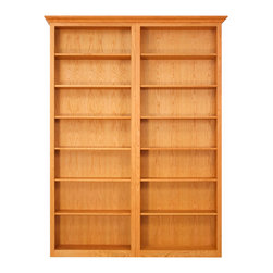 7-Space Bookcase Set in Cherry - Bookcases