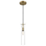 Nuvo Lighting - Nuvo Lighting 60/6856 Spyglass - 1 Light Mini Pendant - Spyglass; 1 Light; Mini Pendant Fixture; Vintage BSpyglass 1 Light Min Vintage Brass Clear  *UL Approved: YES Energy Star Qualified: n/a ADA Certified: n/a  *Number of Lights: Lamp: 1-*Wattage:60w Type B Candelabra Base bulb(s) *Bulb Included:No *Bulb Type:Type B Candelabra Base *Finish Type:Vintage Brass