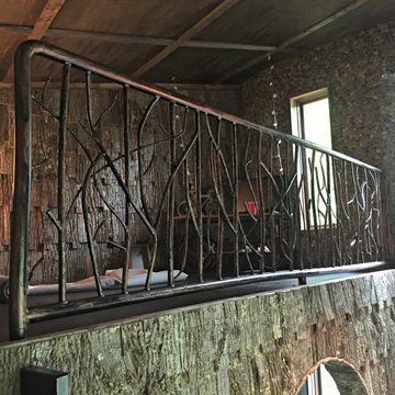 Iron Tree Branch Railing