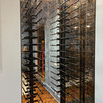 Mirror Tile Wine Wall