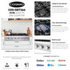 Cosmo Modern Gas Cooktop 18k BTU High Power Luxury Rangetop