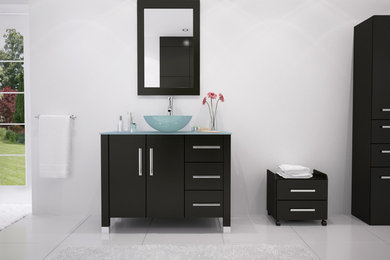 Bathroom - modern bathroom idea in Denver