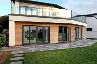Inspiration for a nautical house exterior in Hampshire.