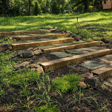 Timber Raised Beds Flagstone Steppers