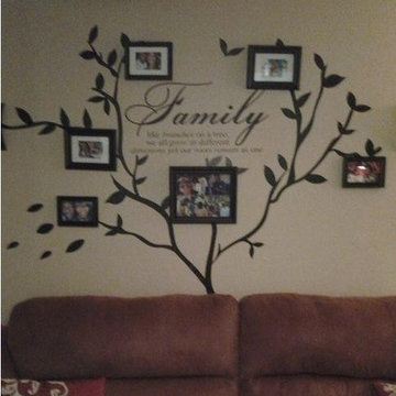 Photo frame wall decal (family tree wall decal)