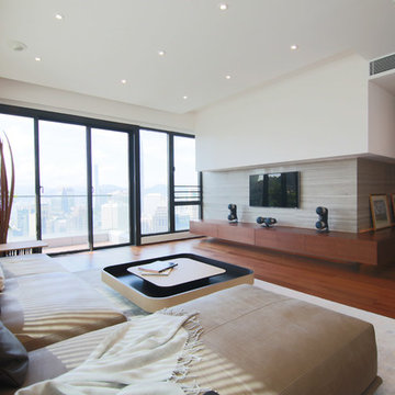 Minimal Natural Living Room, Hong Kong