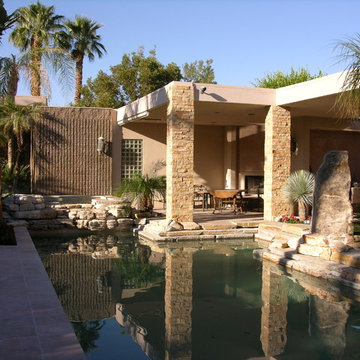 New Spa, remodel existing pool and install new landscape