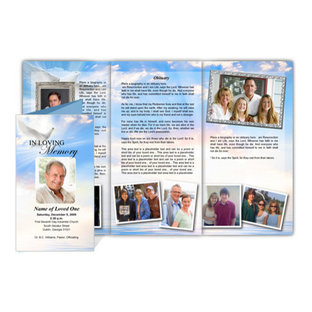 AO Peace Tri Fold Brochure Template
