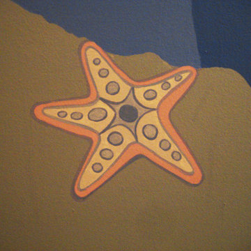 Beach Themed Boys Room Mural