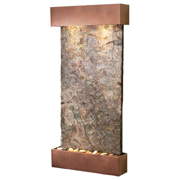 Whispering Creek Water Feature by Adagio, Natural Green Slate, Copper Vein