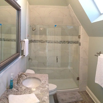 bathroom with light