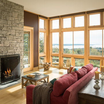Great Room overlooking Penobscot Bay