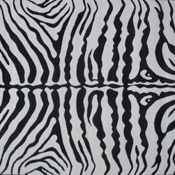 LA Rug Inc - Zebra Print Rug, Multi-Color, 5'3"x7'6" - Area Rugs