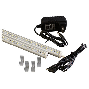 47 Inches (18" + 28" Linked) white C3014 LED Light with UL 2A Power Supply