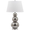 Jill Double-Gourd Ceramic Lamp (Set of 2) - Silver