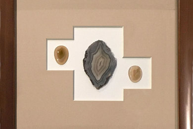 Framed semi-precious stones