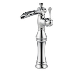 Delta Cassidy Single Hole - Single Handle Channel Spout w/ Riser - Bathroom Sink Faucets