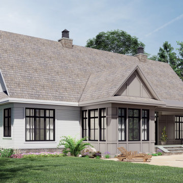 Str. Croix House Plan - Back