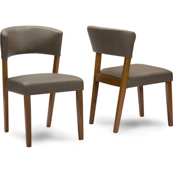 Montreal Dining Chairs (Set of 2) - " Walnut" Brown