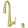 Pfister GT529-SM Lita 1.8 GPM 1 Hole Pull Down Kitchen Faucet - - Brushed Gold