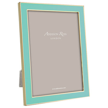 Addison Ross Pastel Blue & Gold Picture Frame, 5x7