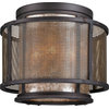 Troy Lighting C3100 Copper Mountain 4 Light Flush Mount Ceiling - Graphite And