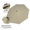 Yescom 9Ft UV50+ 3000PA Aluminum Patio Umbrella with Crank Tilt for Outdoor