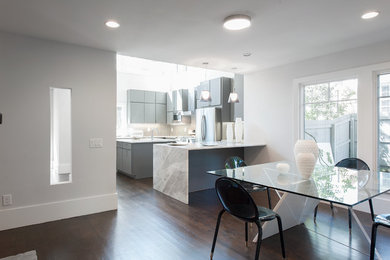 Minimalist dining room photo in Atlanta