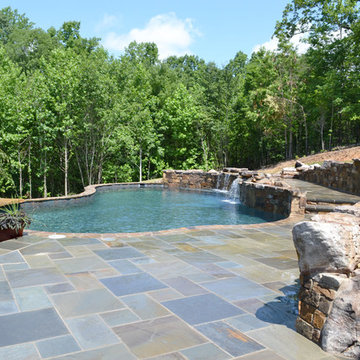 Pool and Hardscape private home