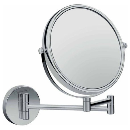 Hansgrohe 73561 Logis 7" W x 11-11/16" H Circular Bathroom Mirror - Chrome