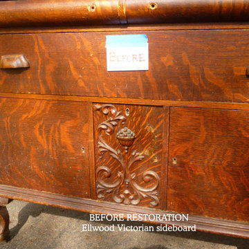 Ellwood Victorian sideboard restoration