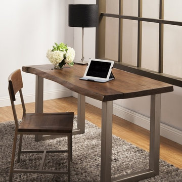 Montana Solid Wood Metal Leg Desk