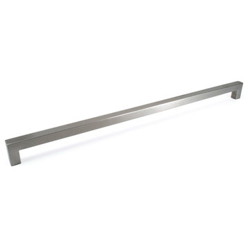 Celeste Square Bar Pull Cabinet Handle Brushed Nickel Stainless 14mm, 18"