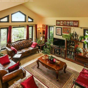 New Windows in Remarkable Living Room - Renewal by Andersen San Francisco Bay Ar