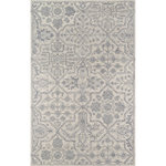 Momeni - Momeni Cosette Hand Tufted Traditional Area Rug Grey 2'3" X 8' Runner - The intricate ornamentation of this traditional area rug is rich with regal embellishment. Moroccan-inspired arabesques and medallions recall the repeating patterns of antique encaustic tiles, filling the floor with captivating designs that are beautiful to behold. Hand-tufted construction enhances the artisanal beauty of each floorcovering with an enduring quality woven from natural wool fibers.